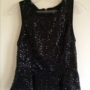Forever 21 Black Sparkle Peplum