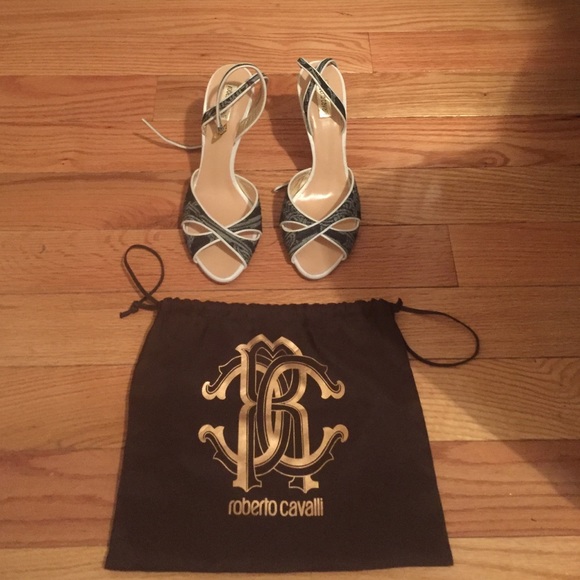 Roberto cavalli open toe pump !!! - Picture 1 of 4