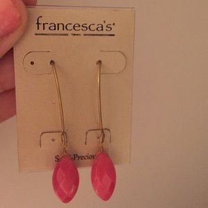 FRANCESCAS Pink Dangly Earrings