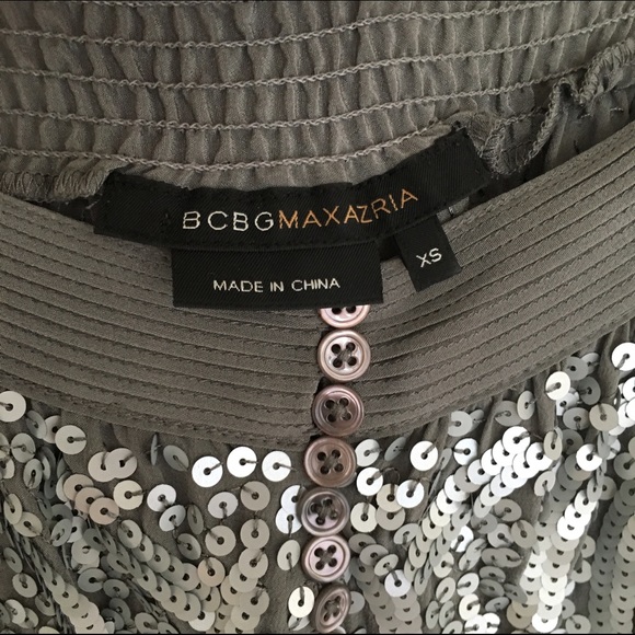 ✨2xHP✨ BCBGMaxAzria Silk Sequined Cami - Picture 3 of 3