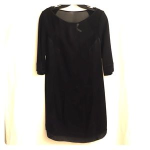 BCBG Max Azria Runway Collection black silk dress