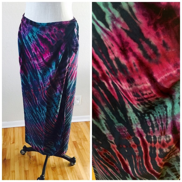 Tied-Dyed Swim Sarong