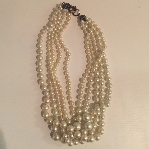 Jcrew layered pearl necklace