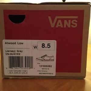 Vans Atwood Low Sneakers - worn once!