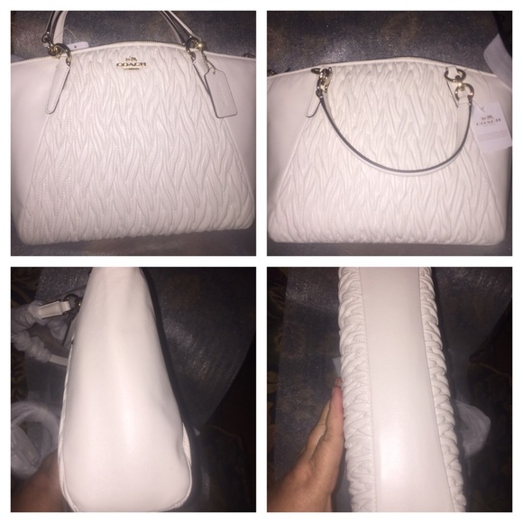 Coach-Small Kelsey Satchel,Gathered Twist Leather - Picture 4 of 4