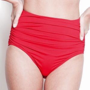 Betsey Johnson high waisted swim bottoms size SM