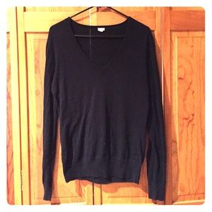 J. Crew Cotton Navy Sweater