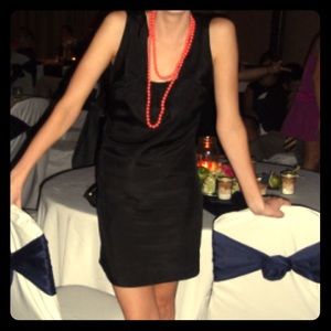 Kenneth Cole short black silk dress