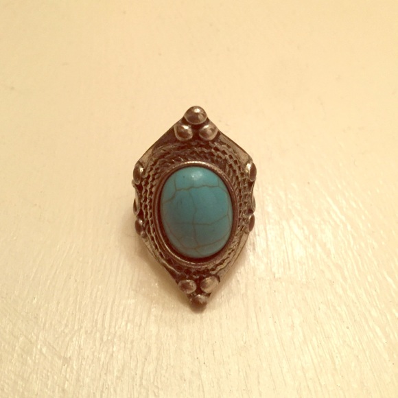 UO faux turquoise ring