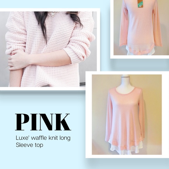 LAST 1! Waffle Knit Top - Picture 2 of 4