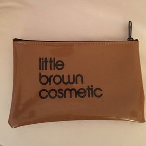 Bloomingdales little brown cosmetic case