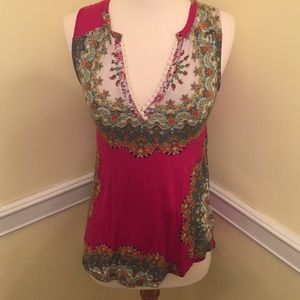 Anthropologie paisley print tank