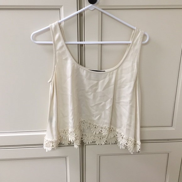 For Love and Lemons Tops - *SOLD in a bundle* cream crop top
