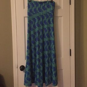 LuLaroe elephant maxi skirt size S