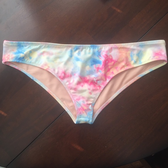 Unif tie dye zippy bikini bottoms