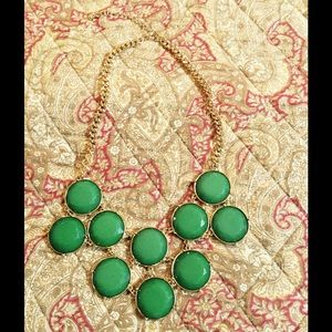 Modcloth Green Stone Statement Necklace