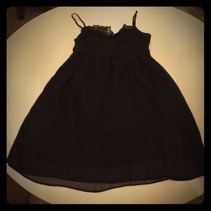 American Eagle Black Semi-bustier Style Dress