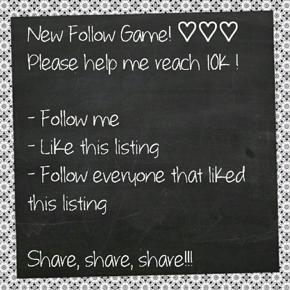 10K REACHED! ☆Follow Game☆ Help me reach 10k!!!