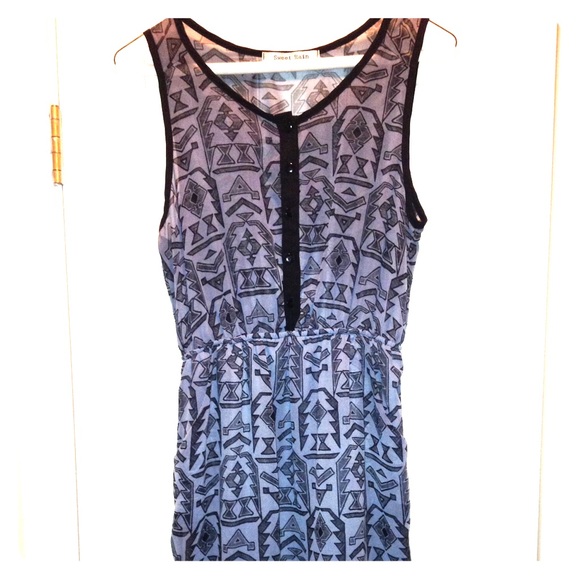 Tribal print skater dress