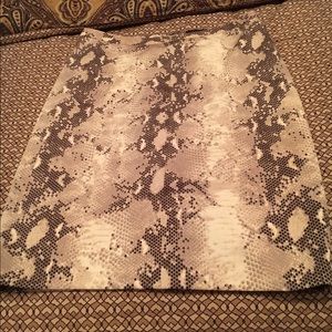 Snake print skirt