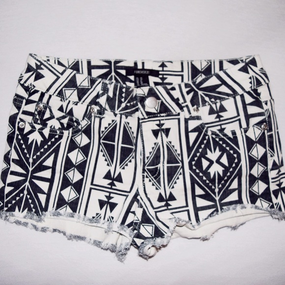 Forever 21 Tribal Print Shorts