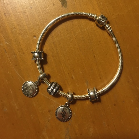 NO TRADES. Pandora bracelet with charms!
