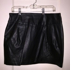 Mini "leather" skirt