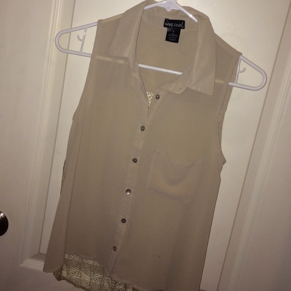 Tan shirt