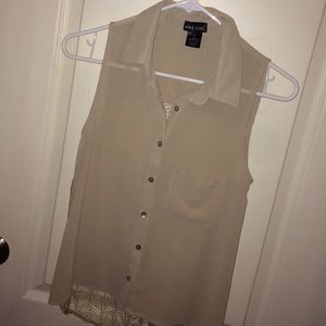 Tan shirt