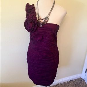 MAUVE HALTER DRESS