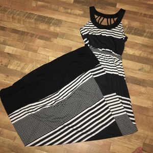 Striped maxi dress