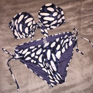 Navy white and black Victoria's Secret bikini