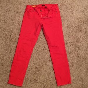 Toothpick Red Jeans