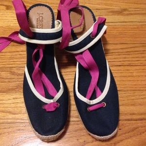 J Crew Espadrille wedges