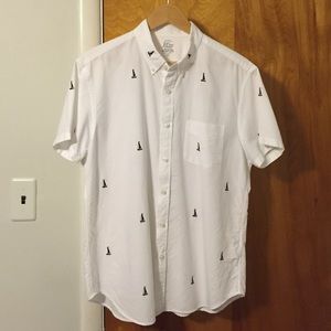 J. Crew Shirts - Men's Short-Sleeve Oxford Embroidered Shirt J. Crew Shirts - Men's Short-Sleeve Oxford Embroidered Shirt