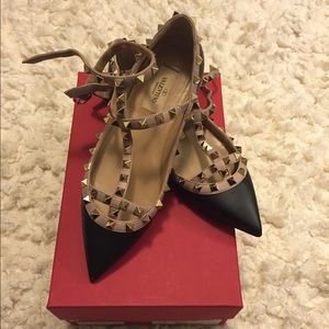 Valentino rock stud flats