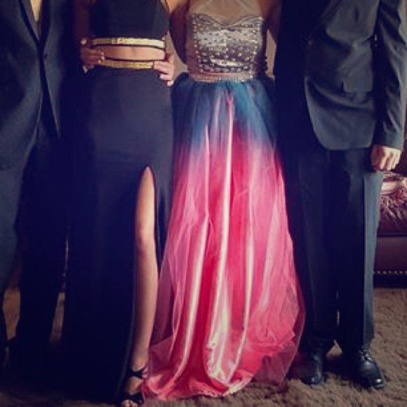 Two piece prom dress