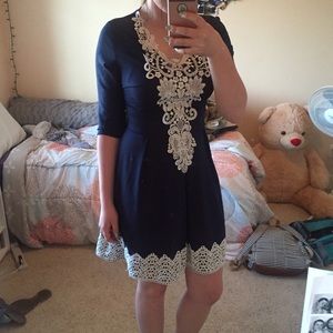 Beautiful Navy & Lace Dress!!!