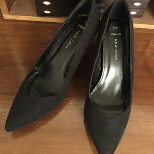 New look wide fit snake effect heels