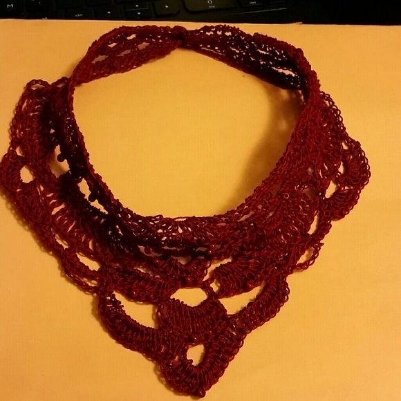 Crocheted Collar Necklace - Picture 3 of 4