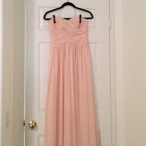 Blush bridesmaid dress