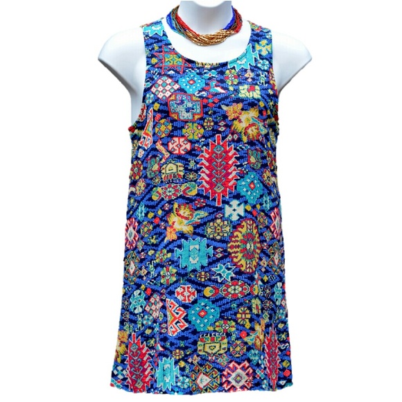 💲⬇️ sleeveless dress juniors womens Aztec design