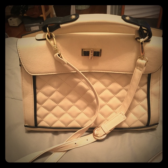 Creme colored purse