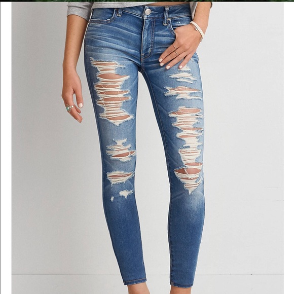American eagle ripped jeans