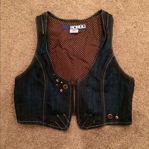 Jean Vest with zipper