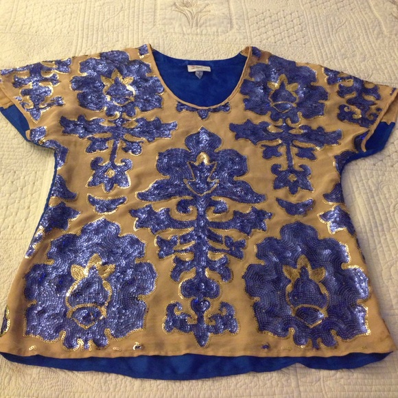 Tracy Reese Sequin Top - Picture 2 of 3