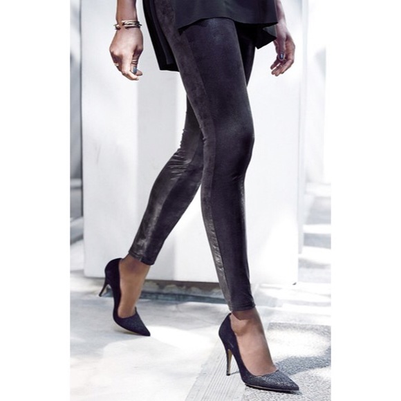 HUE Shimmer Microsuede Leggins