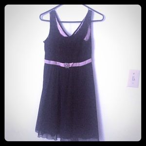 Black with pink accents dress