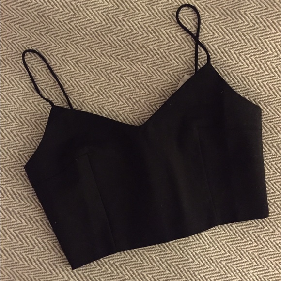 LF black crop top