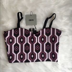 ASOS Geometric Crop Top